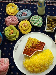 عکسی از دستور قیمه با گوشت چرخکرده