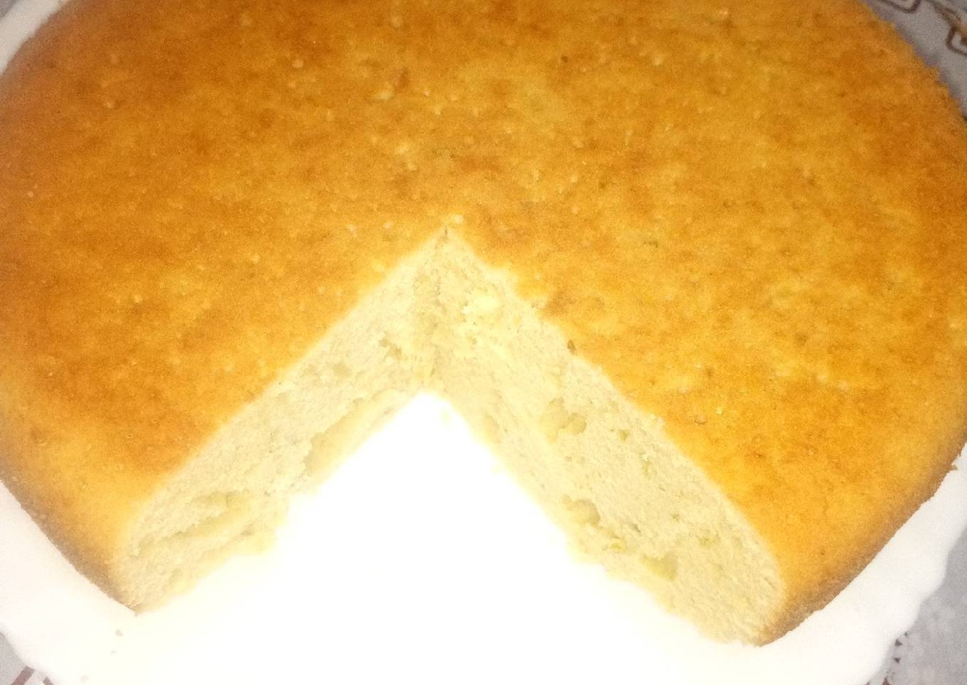 Lemon cake (charcoal jiko baked)