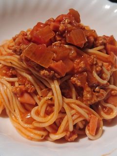 Hình của món Pork & Ham Spaghetti.