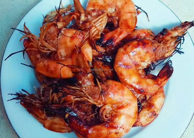 Udang Bakar Madu (bumbu simple, no uleg2 π)