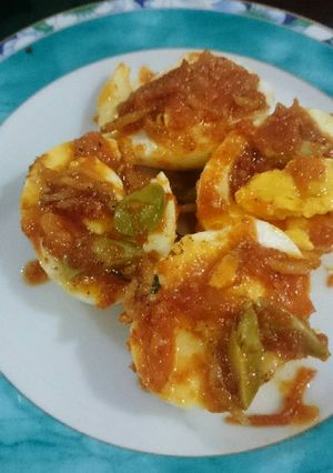Foto resep Telor balado (sambel pete)
