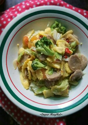Foto resep Tumis putren bakso dll