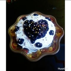 A picture of Blueberry Cheese Cake.