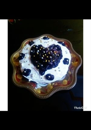 A picture of Blueberry Cheese Cake.