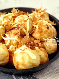 [阿妮塔♥yummy] 外脆內軟章魚燒 (小撇步)。 的食譜成品照片