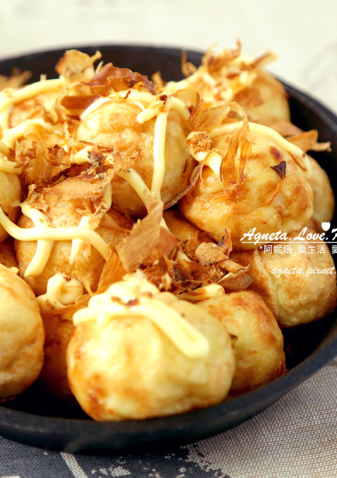 [阿妮塔♥yummy] 外脆內軟章魚燒 (小撇步)。 的食譜成品照片