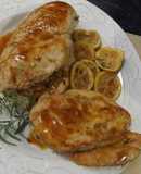 Pechugas de pollo con lima y hierbas frescas