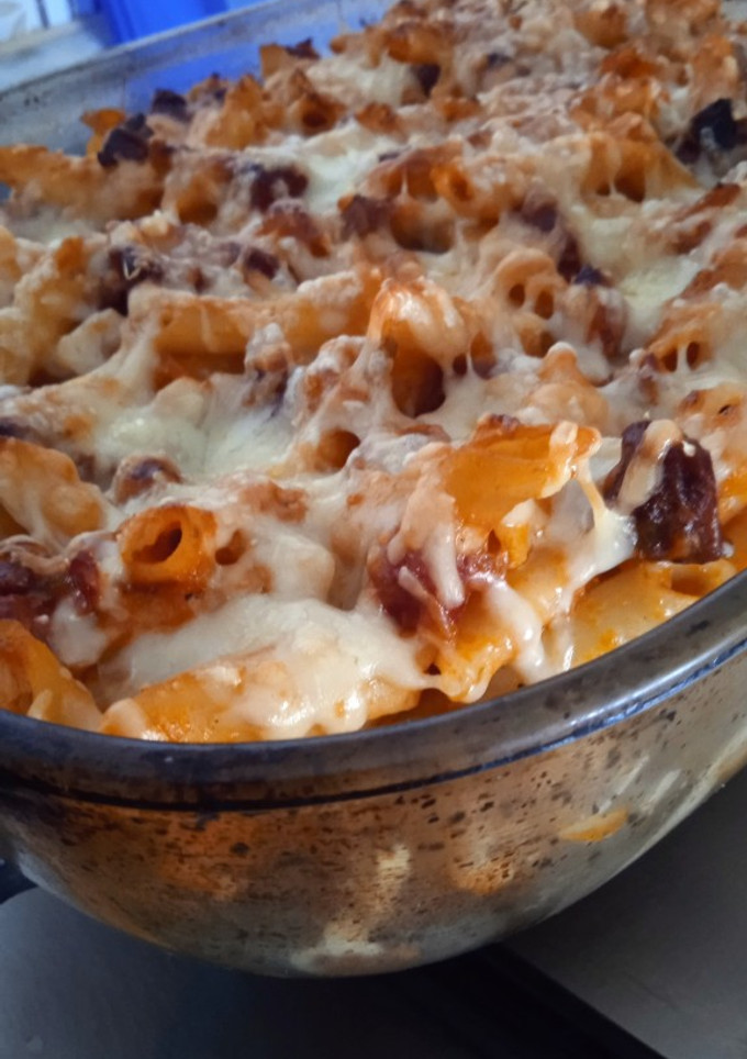 Una foto de Macarrones choriceros
