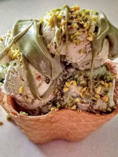 Foto di Gelato al pistacchio