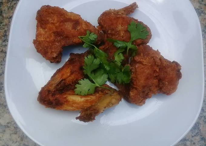 Homemade hot wings