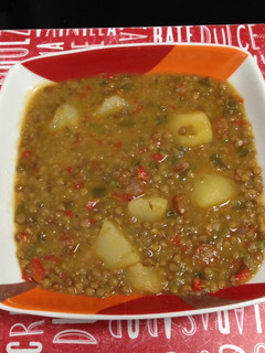 Una foto de Lentejas con chistorra y comino