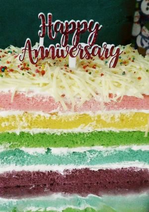 Foto resep Rainbow Cake Lembut