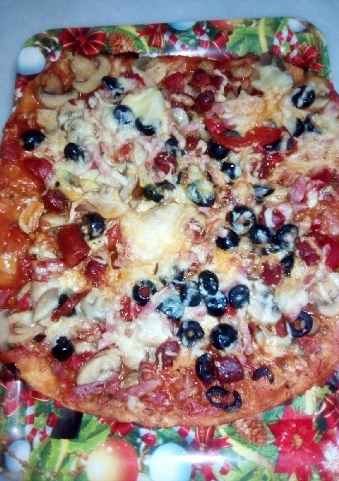 Una foto de Pizza