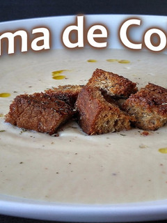 Una foto de Crema de Coliflor