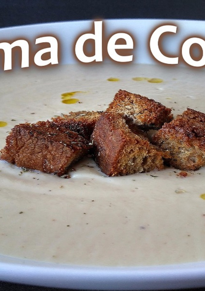 Una foto de Crema de Coliflor