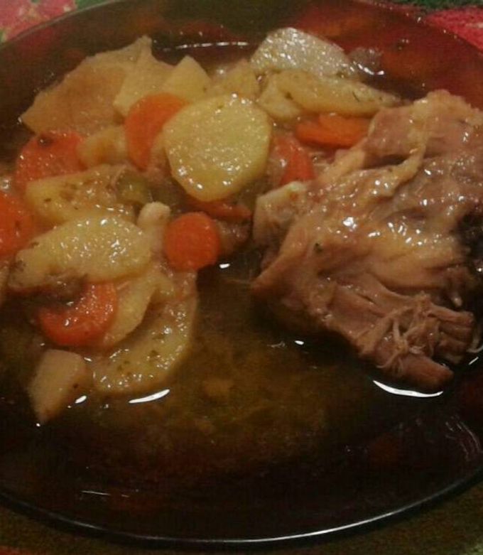 Una foto de Pollo al disco fácil