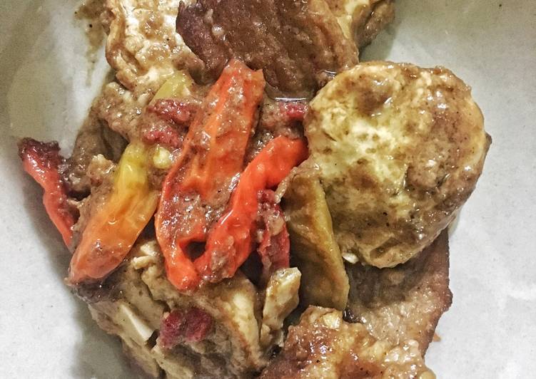 Lapis daging sapi & tofu pedas #kitaberbagi