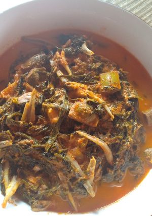 Foto resep Gulai daun singkong petai dan teri