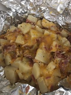 A picture of Bacon Ranch Cheesy Potatoes.
