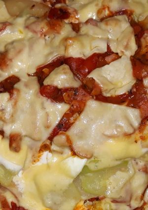 Una foto de Lasagna de papa con calabacín (zapallo italiano)