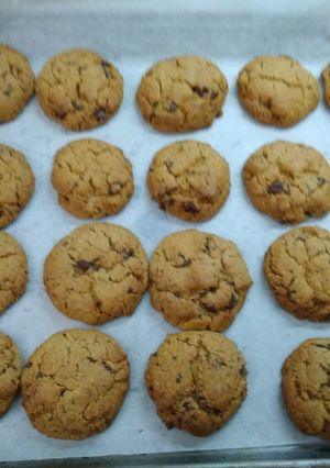 Φωτογραφία της συνταγής Cookies με βρώμη και κομμάτια κουβερτούρας