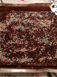 Una foto de Bizcocho sencillo de chocolate