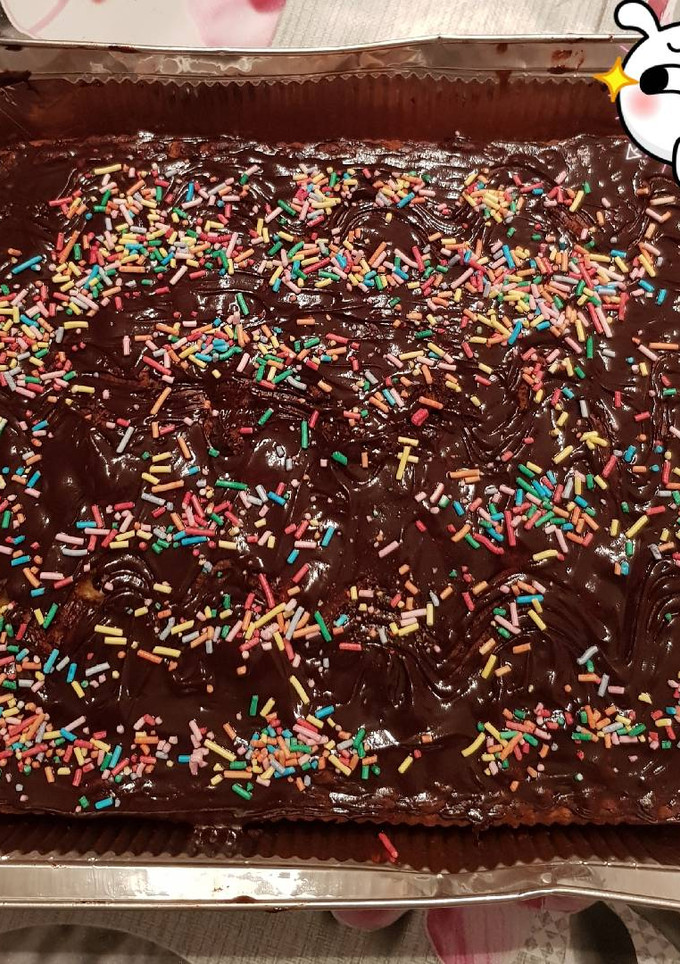Una foto de Bizcocho sencillo de chocolate