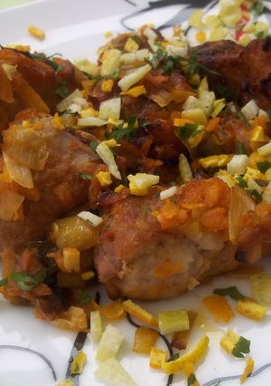 Foto principal de Conejo con verduras al horno y gramola