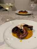 Polpo alla piastra e crema di zucca