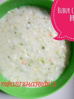 Foto resep MPASI bubur cream udang brokoli