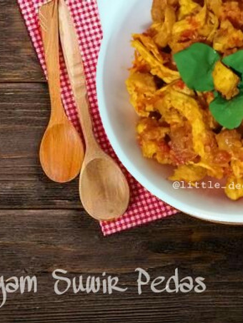 Cara Memasak Ayam suwir pedas Kekinian