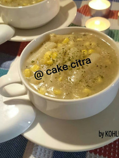 Foto resep Sup asparagus jagung kepiting