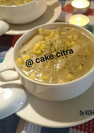 Foto resep Sup asparagus jagung kepiting