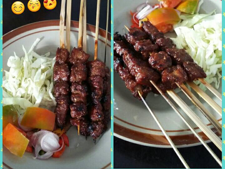 Wajib coba! Resep termudah membuat Sate Daging Sapi Simple hidangan Idul Fitri dijamin spesial