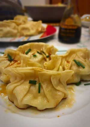A picture of Gyoza (Japanese Dumplings).