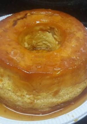 Una foto de FLAN DE MANZANA