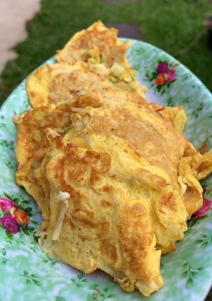 Foto resep Enoki Omelette