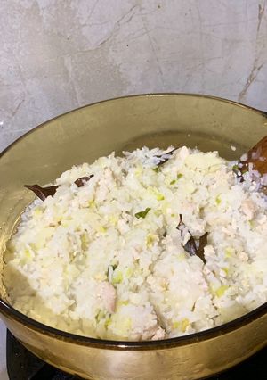 Foto resep Nasi Tim Ayam - Resep Sarapan Anak