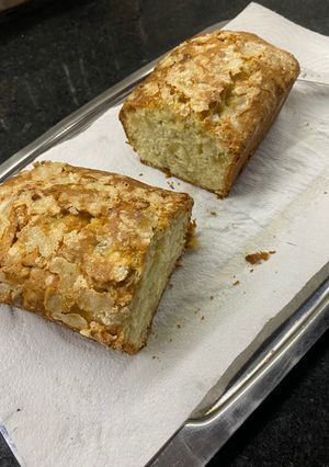 Una foto de Budín de manzana fácil