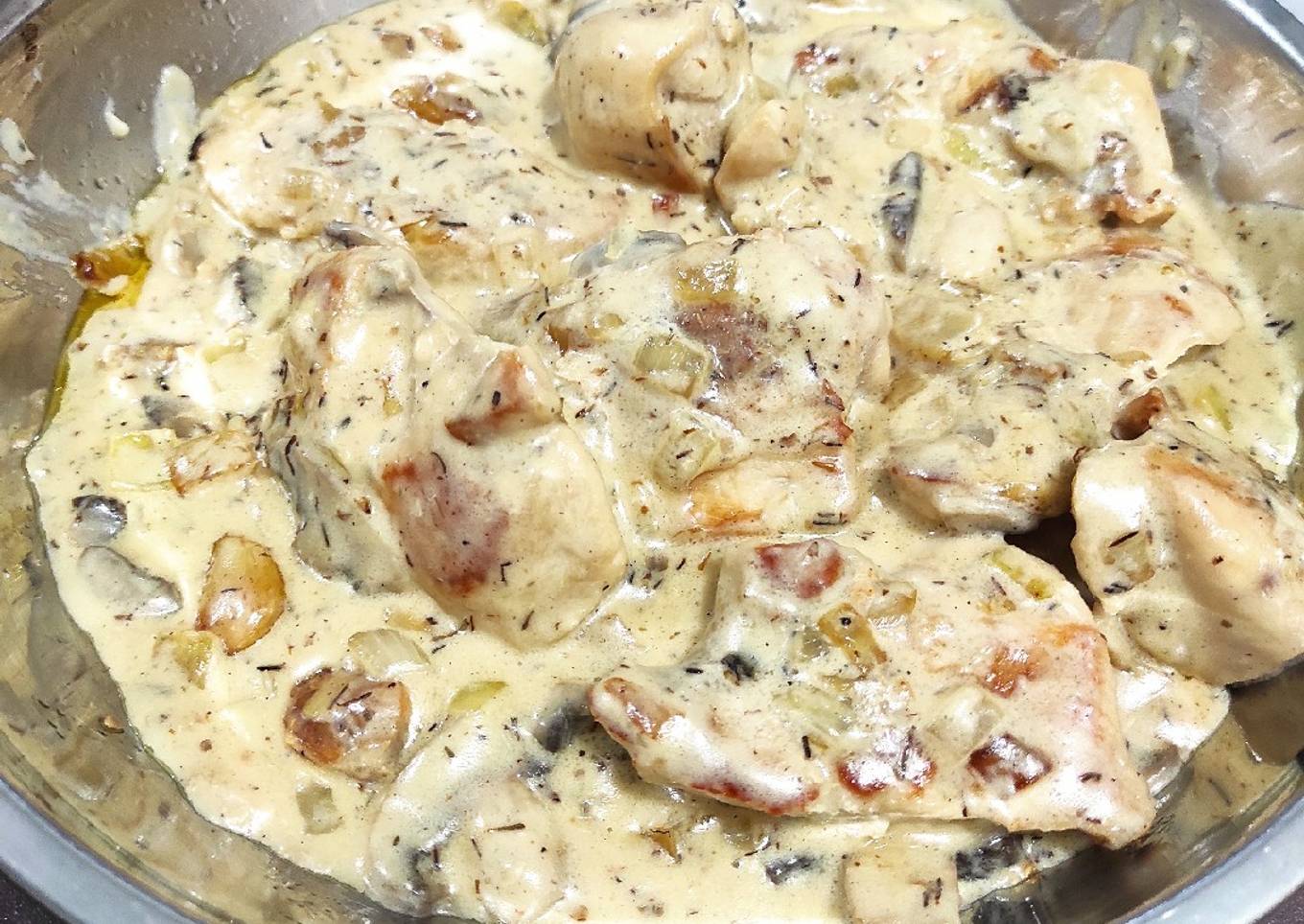 Creamy chicken mushroom