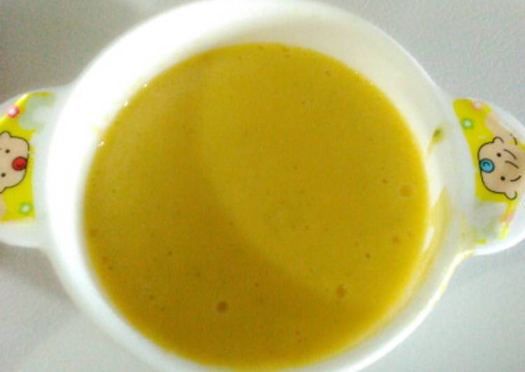 MPASI 7 M (Tim bubur ayam mix wortel dan jagung manis with kaldu)