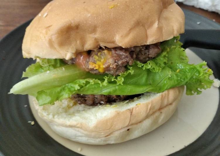 Cara Gampang Membuat Burger ala tasty japan / otsukimi cheese burger Menggugah Selera