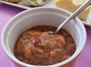 Una foto de chutney manzana