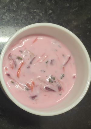 A picture of Vegetable Raita 😋.