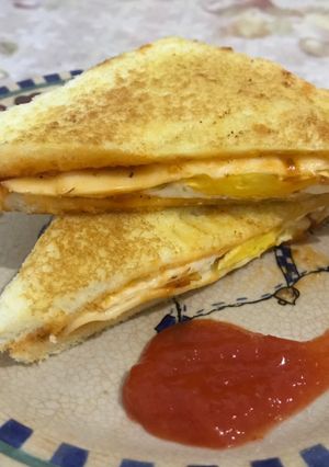 Foto resep Roti tawar telur sauce bolognaise