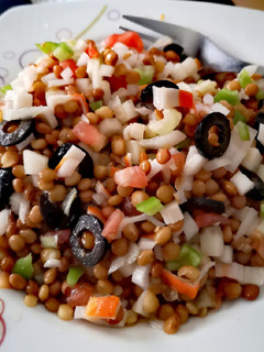 Una foto de Ensalada de lentejas