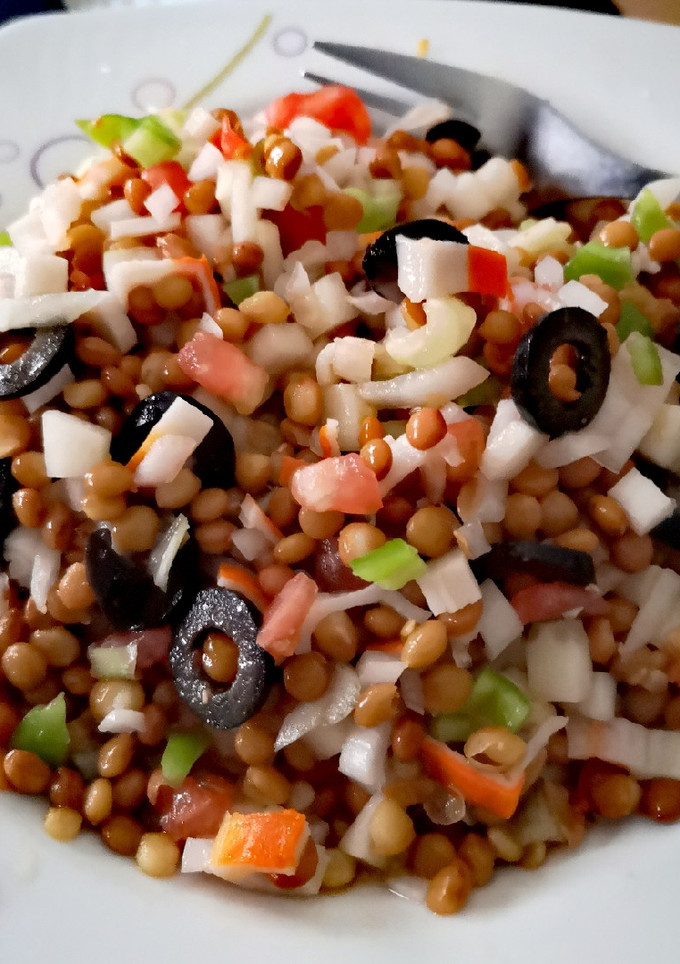Una foto de Ensalada de lentejas
