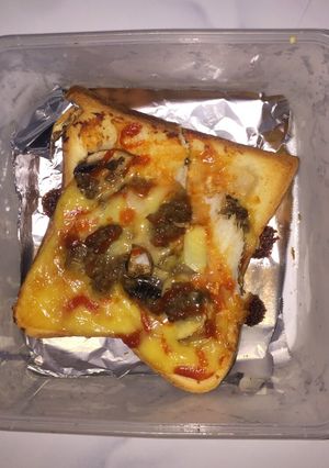 Foto resep Roti tawar pizza teflon