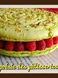 Giant Pistachio-Raspberry Macaron
