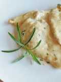 Scaloppine de pollo a la crema